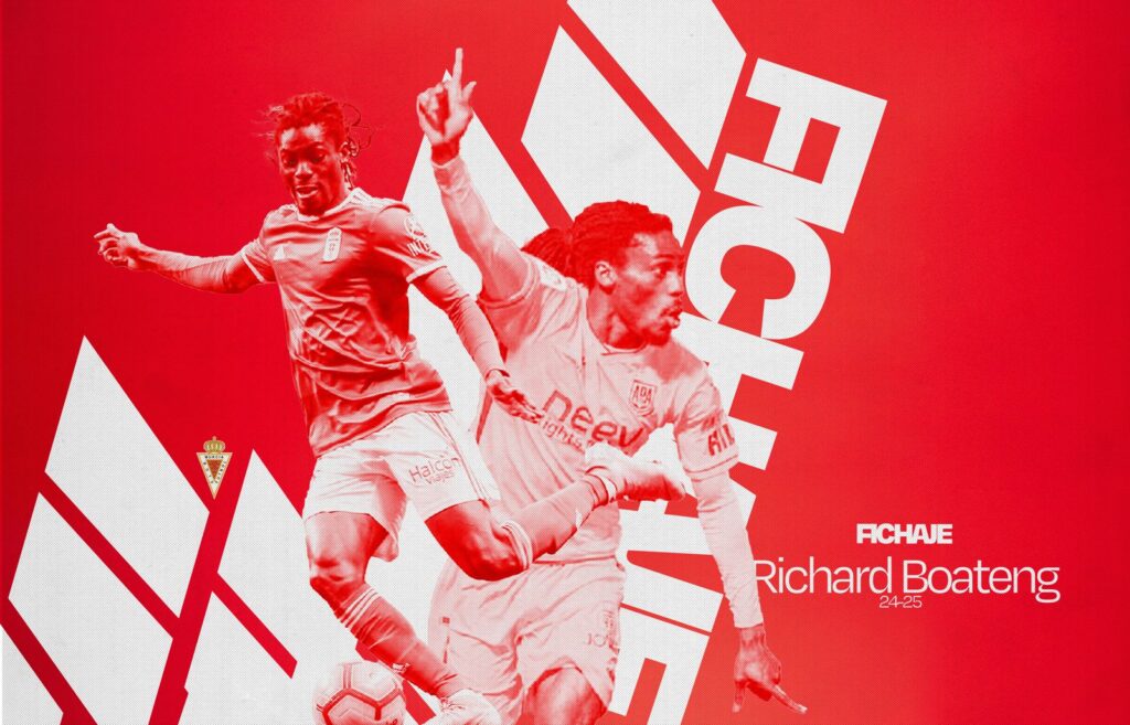 Richard Boateng, un centrocampista con despliegue físico y llegada al área para el Real Murcia