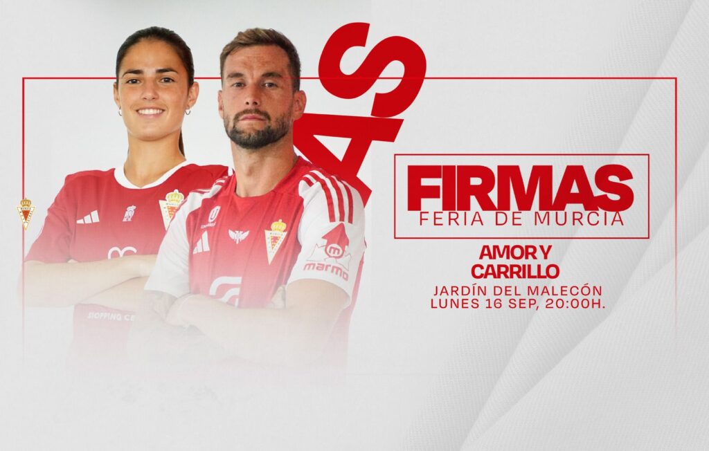 Carrillo y Amor Guiard firmarán hoy en nuestro stand de la Feria de Murcia desde las 20:00 horas