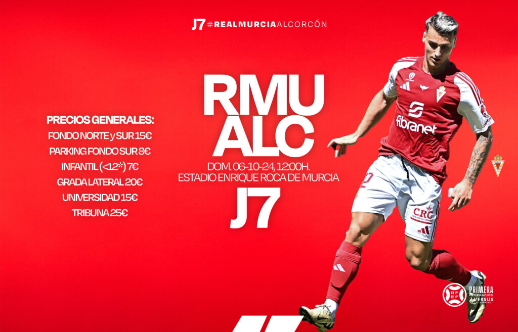 Entradas ya disponibles para el Real Murcia – Alcorcón