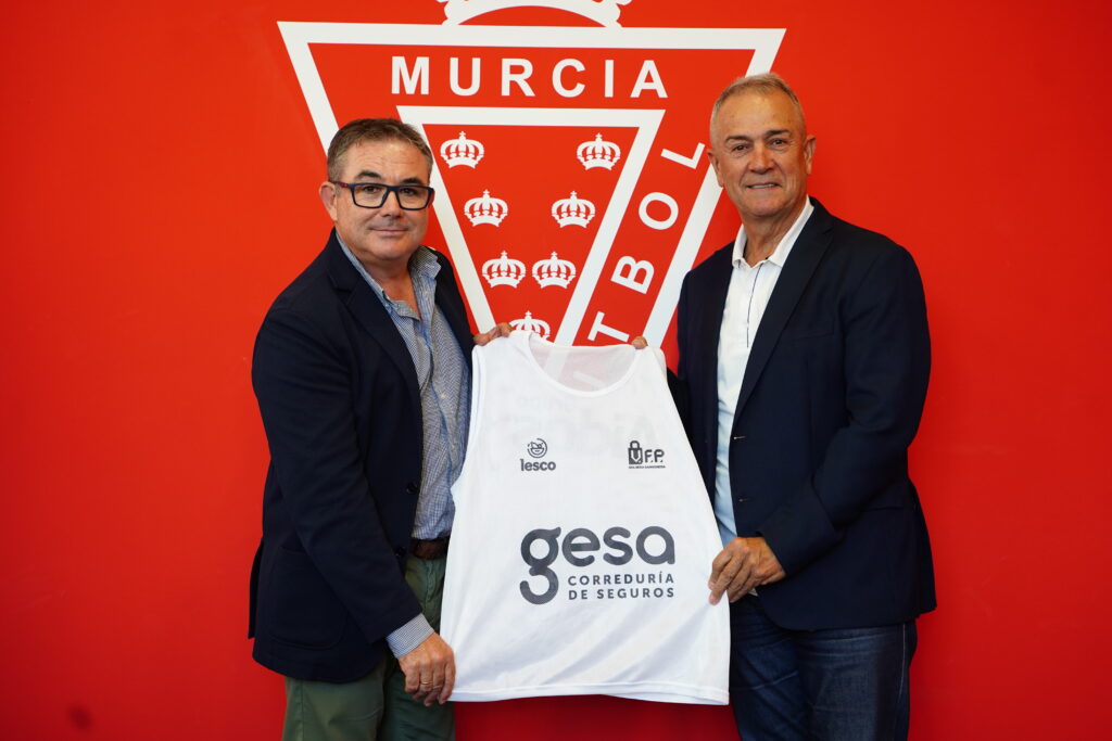 Gesa Correduría de Seguros y Reaseguros renueva como patrocinador oficial del Real Murcia para la temporada 2024/2025