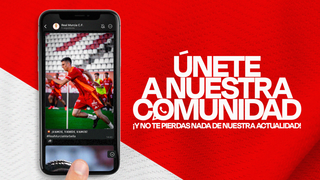 Real Murcia lanza su nuevo canal de WhatsApp para los murcianistas