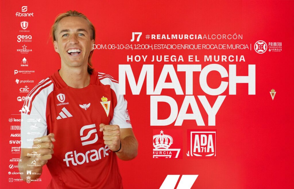 ¡Hoy juega el Murcia! Real Murcia vs A.D. Alcorcón