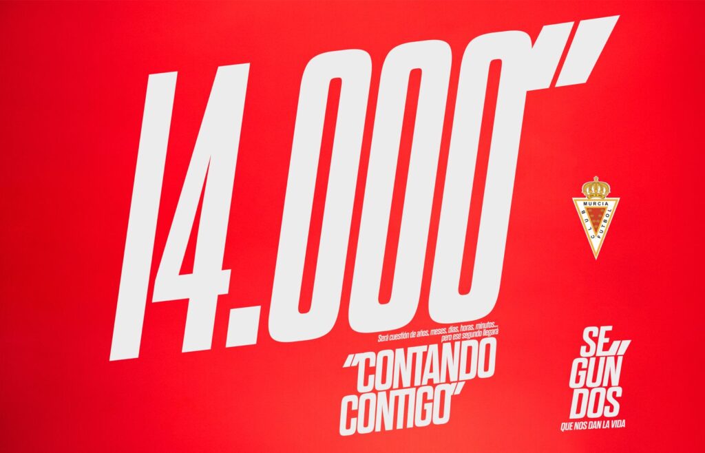 ¡El Real Murcia supera los 14.000 abonados!