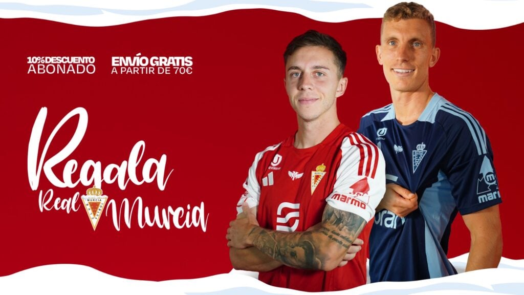 Esta Navidad, regala sentimiento grana con las equipaciones del Real Murcia