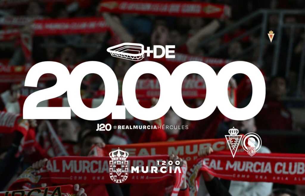 Más de 20.000 para el Real Murcia – Hércules